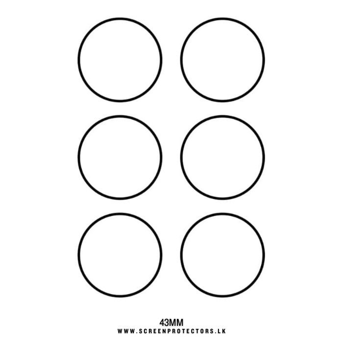 Hydrogel Screen Protectors for 43MM Circle/Round Dial Watch ...